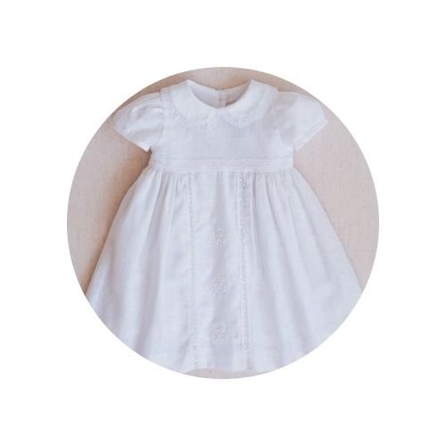 06 vestido linho batizado rendas e bordados