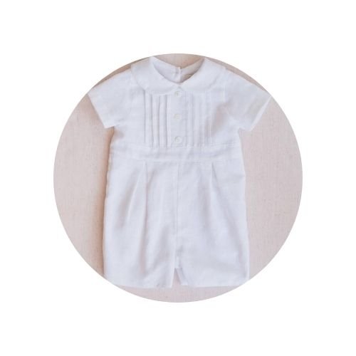 04 macaquinho linho batizado pregas