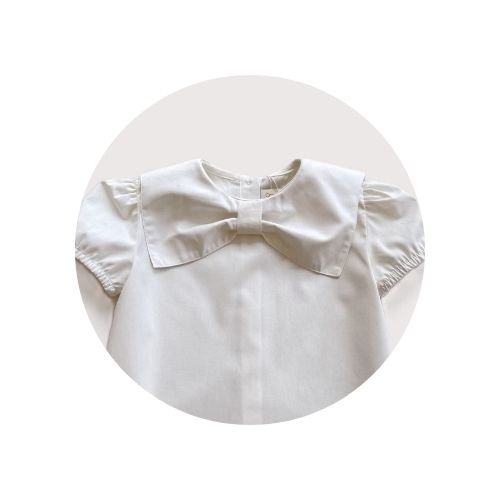 01 bata infantil feminina gola pala laco tricoline off white