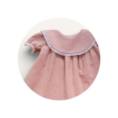 12 vestido bebe pala bordado e renda puro branco