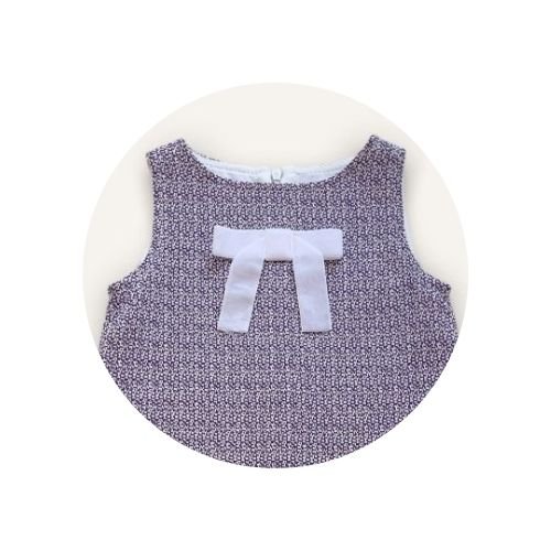05 jumper infantil tweed laco veludo lilas
