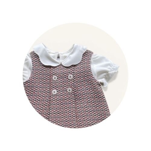 16 vestido infantil saia babado malha listrada azul